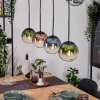 Gastor Lámparas suspendidas, Luminarias esféricas, Lámparas colgantes Azul, Verde, Transparente, Color cobre, 4 luces