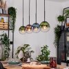 Gastor Lámparas suspendidas, Luminarias esféricas, Lámparas colgantes Azul, Verde, Transparente, Color cobre, 4 luces