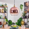 Koyoto Lámparas suspendidas, Luminarias esféricas, Lámparas colgantes dorado, 1 luz