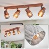 Nelar Plafones, Spot techo Bronce, Cromo, 4 luces
