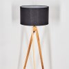 Flemming Lámpara de pie Crudo, Negro, 1 luz