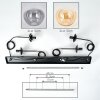 Gastor Lámparas suspendidas, Luminarias esféricas, Lámparas colgantes Colores ámbar, Transparente, Ahumado, 4 luces