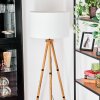Flemming Lámpara de pie Madera oscura, Negro, 1 luz