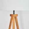 Flemming Lámpara de pie Madera oscura, Negro, 1 luz