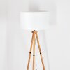 Flemming Lámpara de pie Madera oscura, Negro, 1 luz