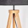Flemming Lámpara de pie Madera oscura, Negro, 1 luz