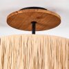Granja Plafones Crudo, Negro, 1 luz