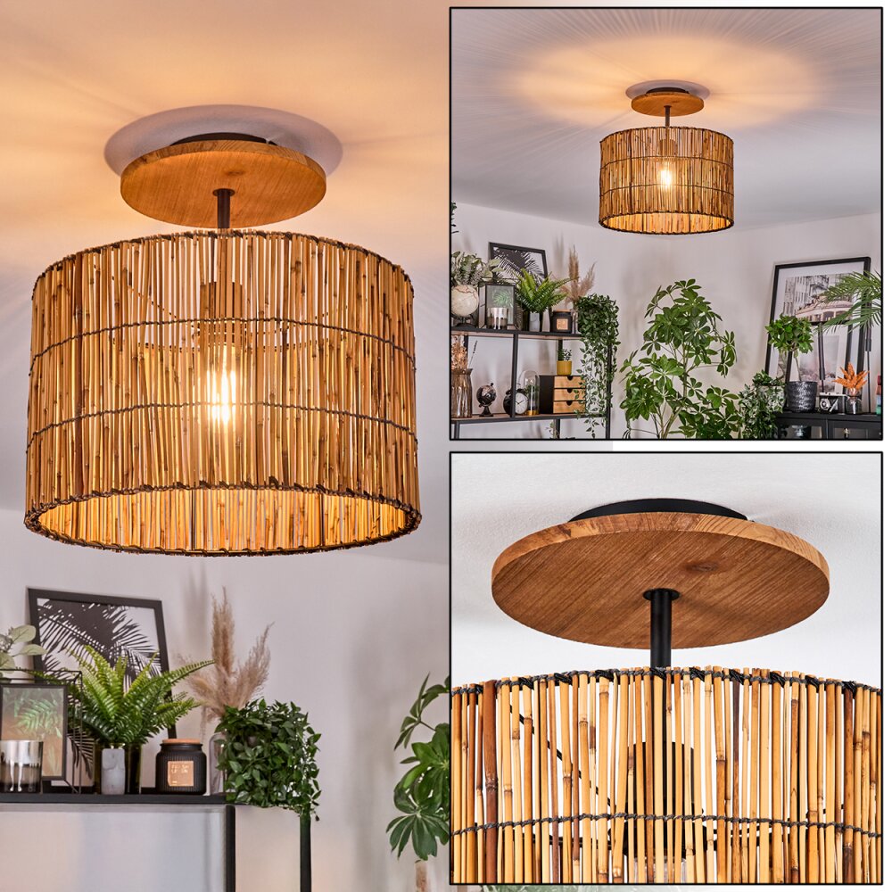 Cando Plafones Crudo, Negro, 1 luz main product photo