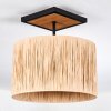 Granja Plafones Crudo, Negro, 1 luz