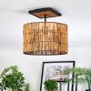 Cando Plafones Crudo, Negro, 1 luz