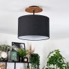 Bassagoda Plafones Crudo, Negro, 1 luz