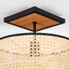 Ramila Plafones Crudo, Negro, 1 luz