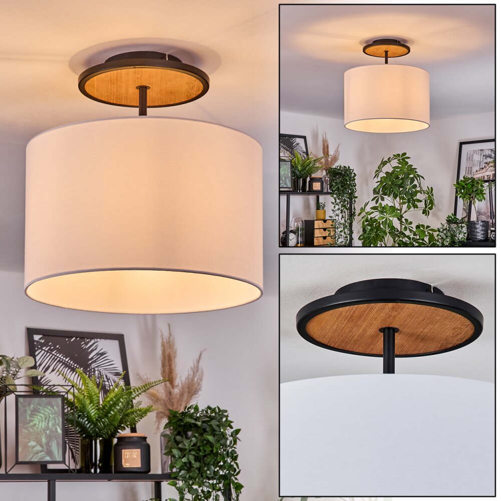 Bassagoda Plafones Crudo, Negro, 1 luz main product photo