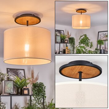 Bassagoda Plafones Crudo, Negro, 1 luz Bassagoda Plafones Crudo, Negro, 1 luz