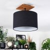 Bassagoda Plafones Crudo, Negro, 1 luz