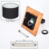 Bassagoda Plafones Crudo, Negro, 1 luz