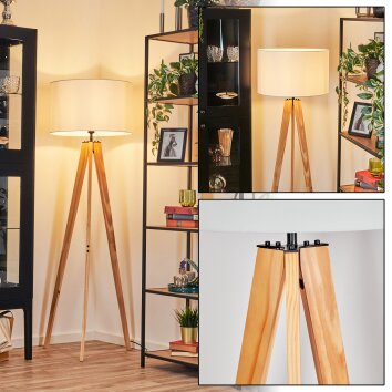 Flemming Lámpara de pie Crudo, Negro, 1 luz Flemming Lámpara de pie Crudo, Negro, 1 luz