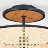 Ramila Plafones Crudo, Negro, 1 luz