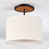 Bassagoda Plafones Crudo, Negro, 1 luz