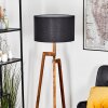 Flemming Lámpara de pie Crudo, Negro, 1 luz