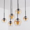 Koyoto Lámparas suspendidas, Luminarias esféricas, Lámparas colgantes Colores ámbar, Transparente, 6 luces