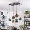 Koyoto Lámparas suspendidas, Luminarias esféricas, Lámparas colgantes Azul, dorado, Verde, Color cobre, 6 luces