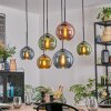 Koyoto Lámparas suspendidas, Luminarias esféricas, Lámparas colgantes Azul, dorado, Verde, Color cobre, 6 luces