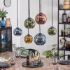 Koyoto Lámparas suspendidas, Luminarias esféricas, Lámparas colgantes Azul, dorado, Verde, Color cobre, 6 luces