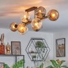 Ripoll Plafones, Luminarias esféricas Colores ámbar, Transparente, Ahumado, 10 luces