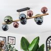 Chehalis Plafones, Luminarias esféricas dorado, Negro, 10 luces