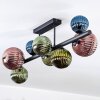 Chehalis Plafones, Luminarias esféricas Azul, Verde, Color cobre, 8 luces