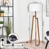 Flemming Lámpara de pie Crudo, Negro, 1 luz Flemming Lámpara de pie Crudo, Negro, 1 luz