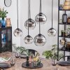 Koyoto Lámparas suspendidas, Luminarias esféricas, Lámparas colgantes Transparente, Ahumado, 6 luces