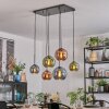 Koyoto Lámparas suspendidas, Luminarias esféricas, Lámparas colgantes Azul, Verde, Color cobre, 6 luces