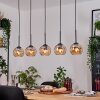 Koyoto Lámparas suspendidas, Luminarias esféricas, Lámparas colgantes Crudo, Negro, 5 luces