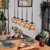 Koyoto Lámparas suspendidas, Luminarias esféricas, Lámparas colgantes Crudo, Negro, 5 luces