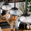 Koyoto Lámparas suspendidas, Luminarias esféricas, Lámparas colgantes Crudo, Negro, 5 luces