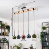 Koyoto Lámparas suspendidas, Luminarias esféricas, Lámparas colgantes Crudo, Negro, 5 luces