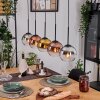 Koyoto Lámparas suspendidas, Luminarias esféricas, Lámparas colgantes Crudo, Negro, 5 luces Koyoto Lámparas suspendidas, Luminarias esféricas, Lámparas colgantes Crudo, Negro, 5 luces