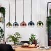 Koyoto Lámparas suspendidas, Luminarias esféricas, Lámparas colgantes Crudo, Negro, 5 luces