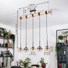Koyoto Lámparas suspendidas, Luminarias esféricas, Lámparas colgantes Crudo, Negro, 5 luces