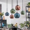 Ripoll Lámparas suspendidas, Luminarias esféricas, Lámparas colgantes Azul, Verde, Color cobre, 6 luces