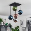 Gastor Plafones, Luminarias esféricas Azul, Cromo, Verde, Color cobre, Ahumado, 5 luces
