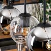 Koyoto Lámparas suspendidas, Luminarias esféricas, Lámparas colgantes Crudo, Negro, 5 luces