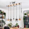 Koyoto Lámparas suspendidas, Luminarias esféricas, Lámparas colgantes Crudo, Negro, 5 luces