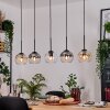 Koyoto Lámparas suspendidas, Luminarias esféricas, Lámparas colgantes Crudo, Negro, 5 luces
