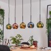 Koyoto Lámparas suspendidas, Luminarias esféricas, Lámparas colgantes Crudo, Negro, 5 luces