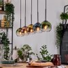 Koyoto Lámparas suspendidas, Luminarias esféricas, Lámparas colgantes Crudo, Negro, 5 luces