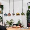 Koyoto Lámparas suspendidas, Luminarias esféricas, Lámparas colgantes Crudo, Negro, 5 luces