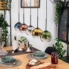 Koyoto Lámparas suspendidas, Luminarias esféricas, Lámparas colgantes Crudo, Negro, 5 luces